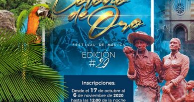 Festival de música ‘Colono de Oro” abre inscripciones Festival de música ‘Colono de Oro” abre inscripciones